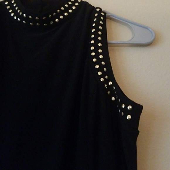 SOHO APPAREL | Black and Gold Studded Dress - Picture 3 of 5