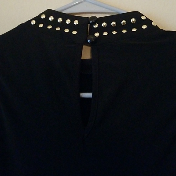 SOHO APPAREL | Black and Gold Studded Dress - Picture 5 of 5