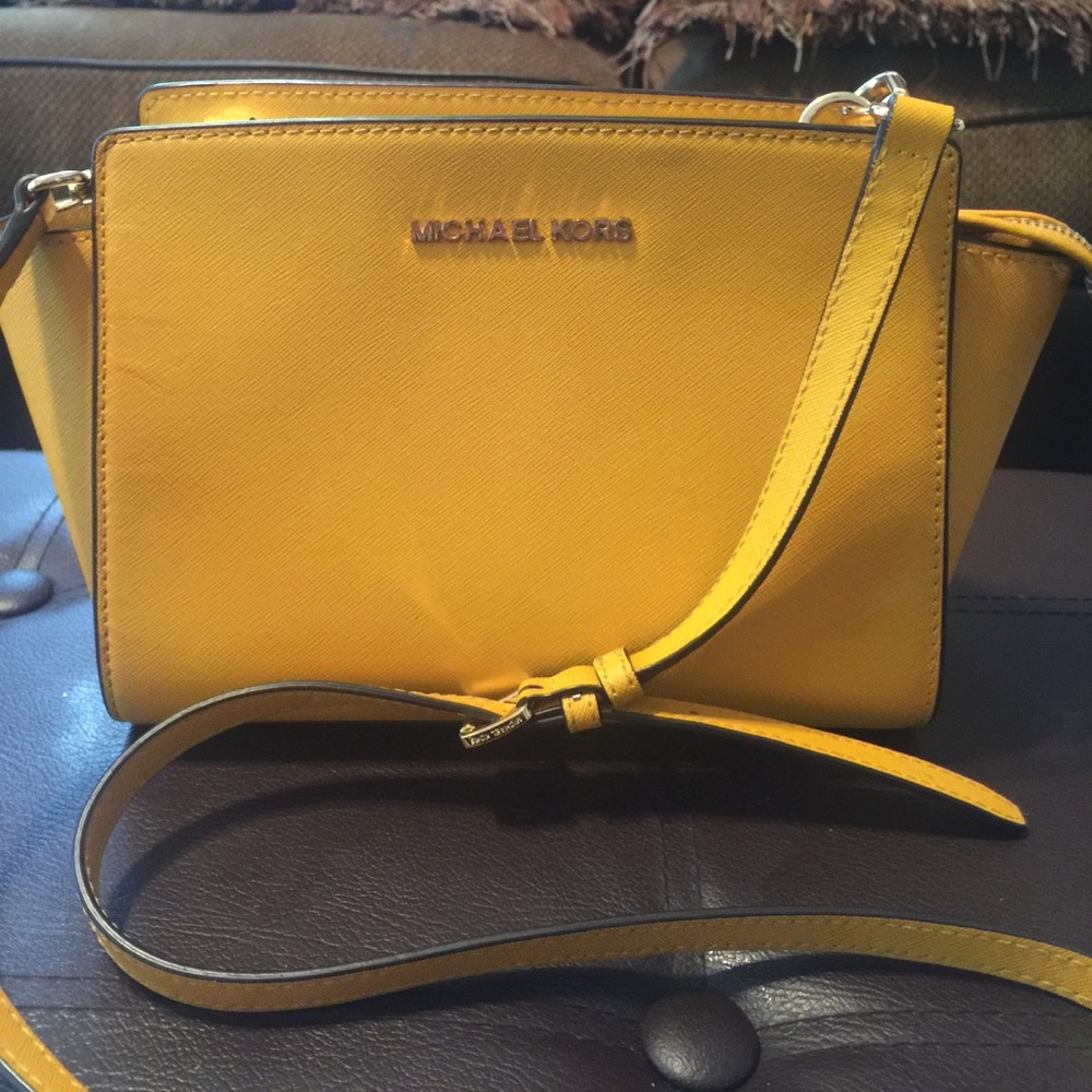 Yellow Michael Kors Crossbody