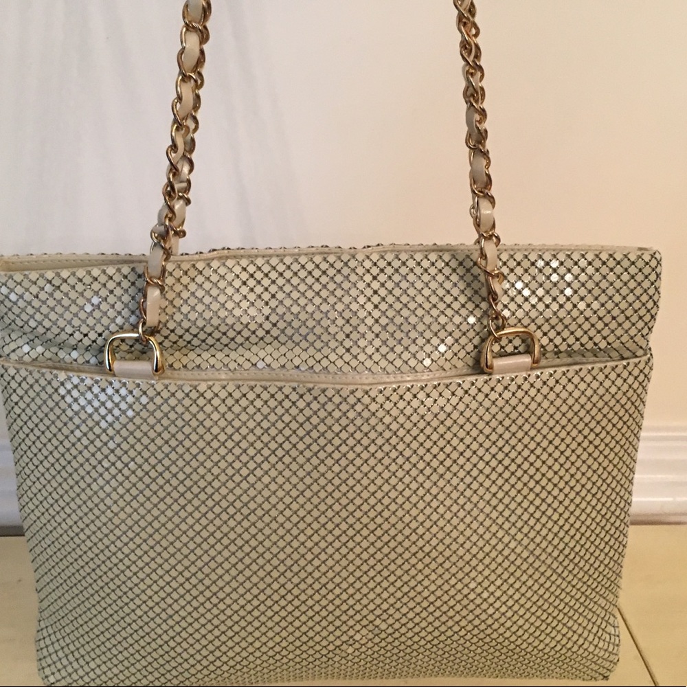Mesh Handbag-beige