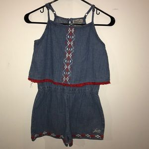 Lucky Brand Jean Romper for Girls 8