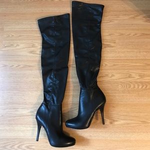 GUESS Vegan Leather Over the Knees Boots