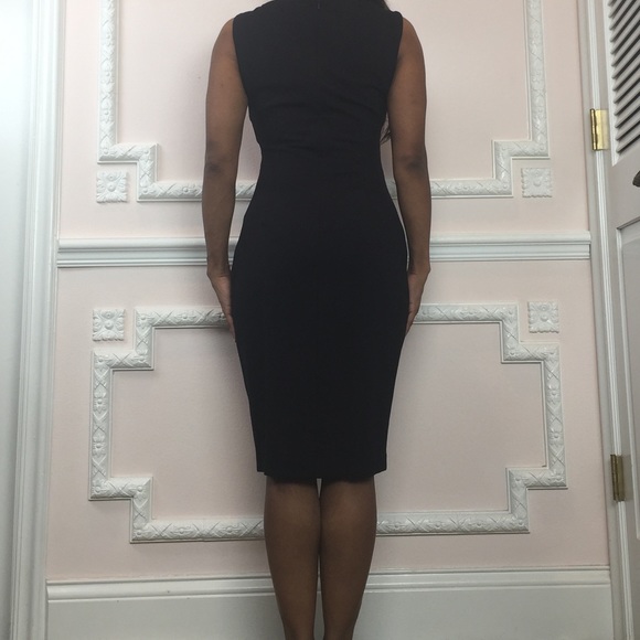 Cache Dress NEW Black with gold rings Size 4 NWT - Picture 2 of 6