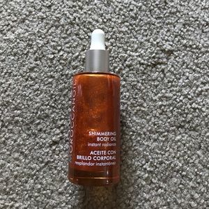 Moroccan oil shimmering body oil.