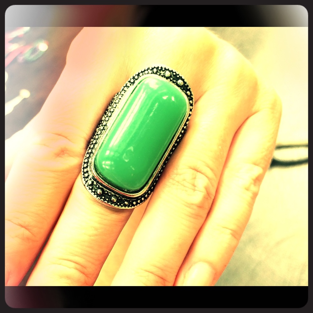 Sea Green Fashion Ring