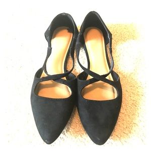 GAP Black Suede Flats