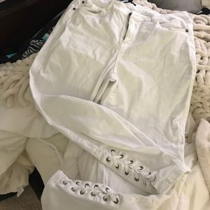 Lane Bryant white pants