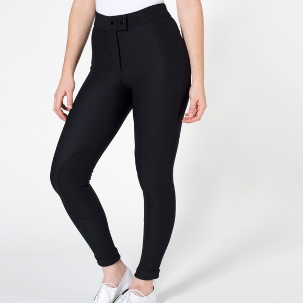 Black American Apparel Riding Pants