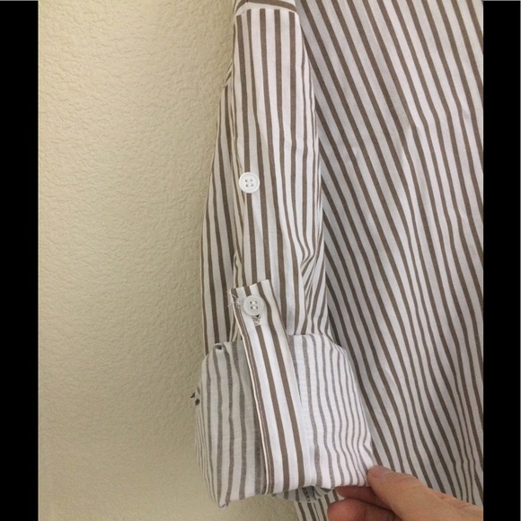 Brand New Stripes Double V-neck Top - Picture 3 of 5