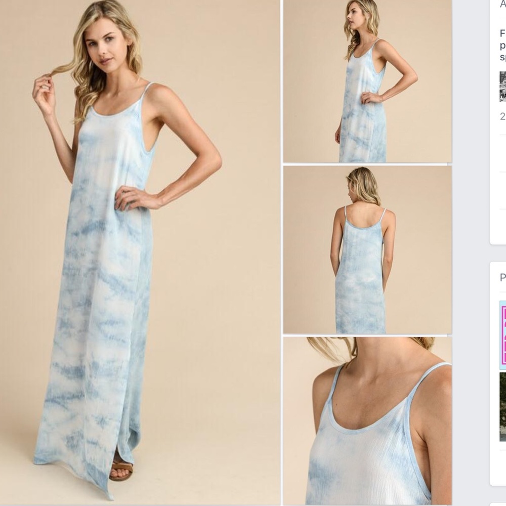 NWT Pretty Blue Maxi - Picture 2 of 8