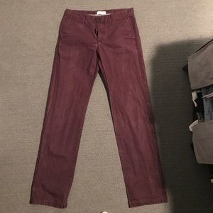 Maroon Calvin Klein Chinos