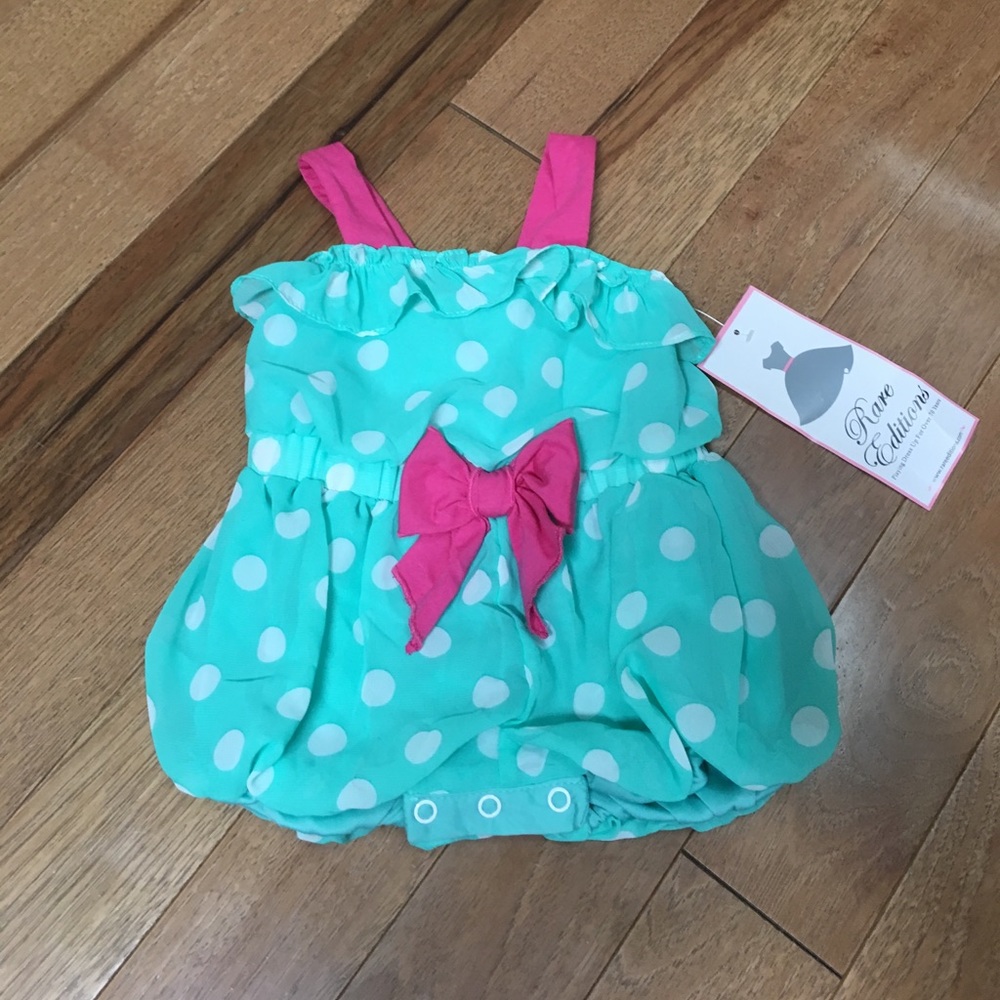 Rare Editions baby girl romper