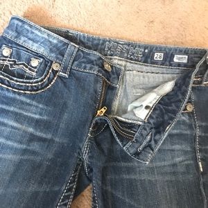 Miss Me jeans. Bootcut. Super cute back details.