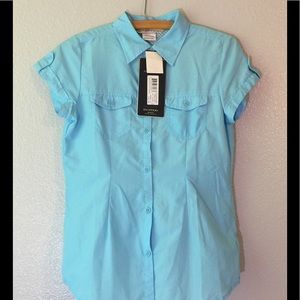 NWT ExOfficio DryFlyLite Shirt Blue XS