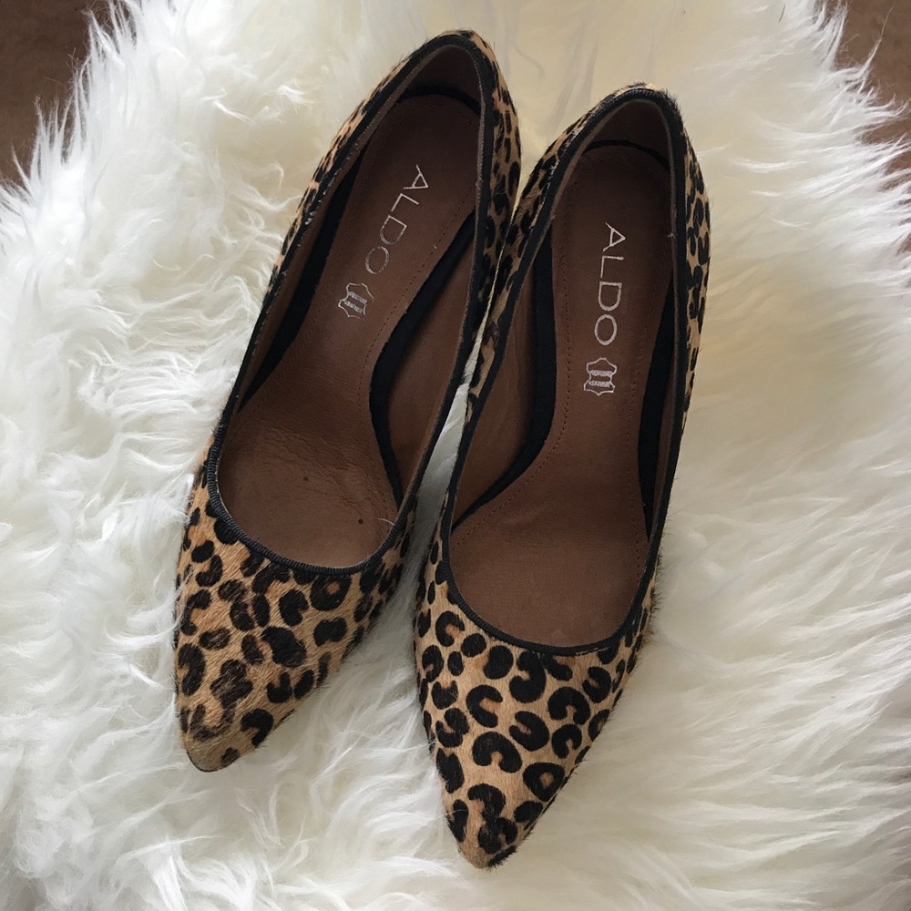 Aldo animal print pumps