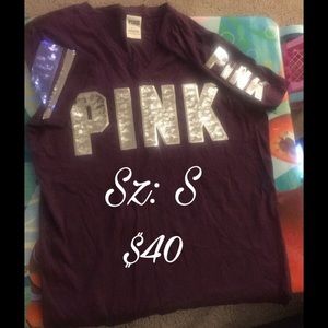 Vs pink bling shirt