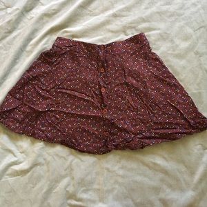 Lush fall mini skirt