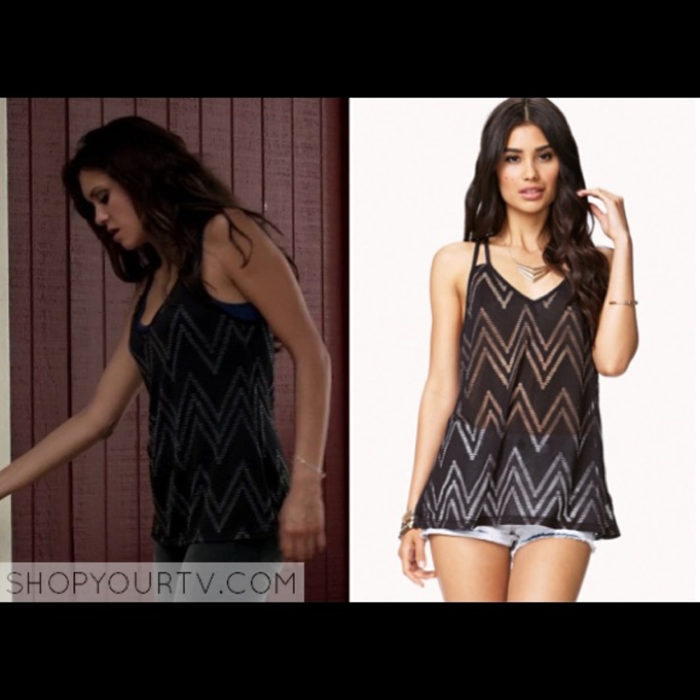 ISO Forever 21 Black Zigzag Tank Top
