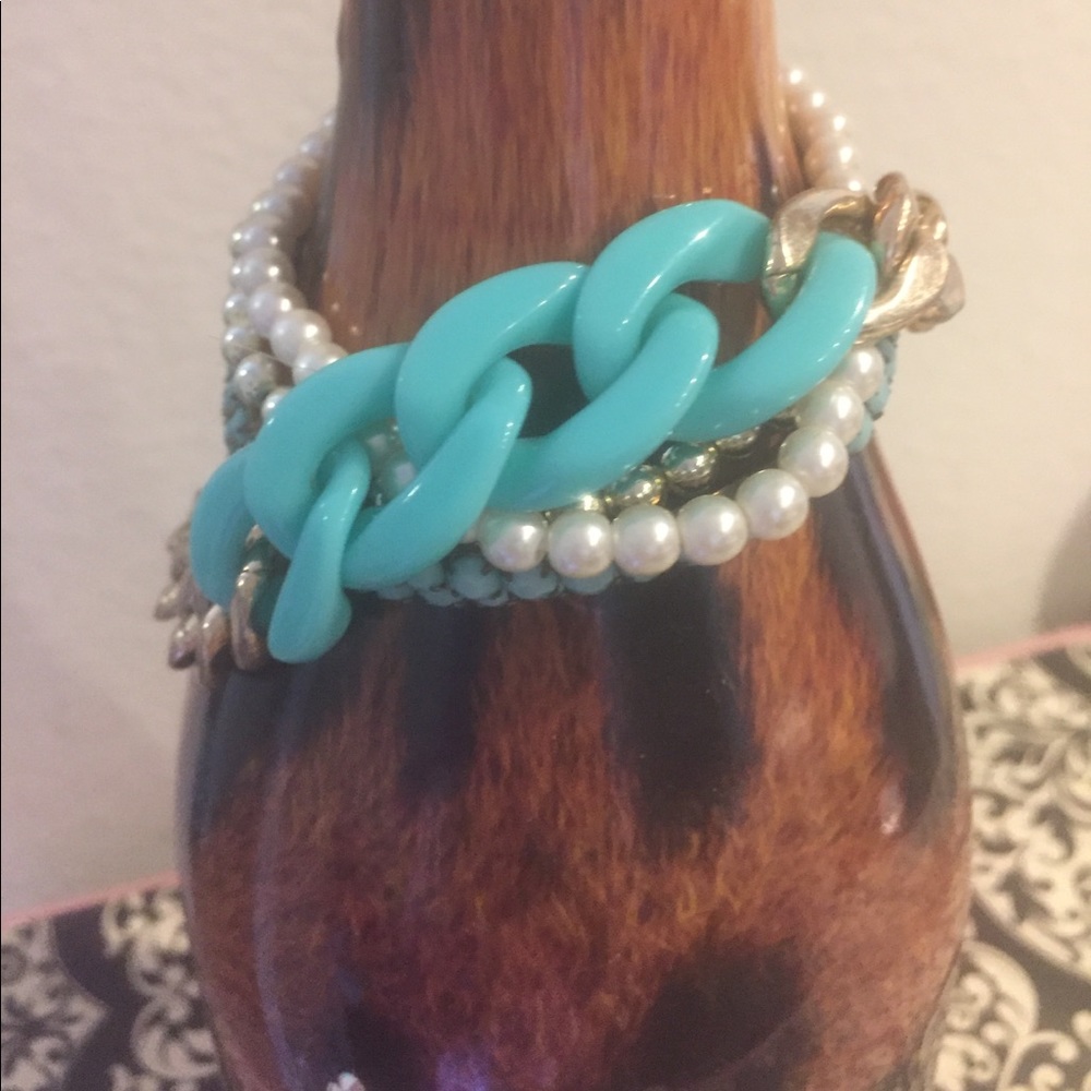 Cute turquoise bracelet set