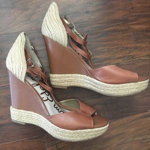Sam Edelman Brown Wedges Size 40