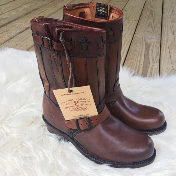Frye Shoes - 🍂NWT FRYE brown leather engineer americana boots
