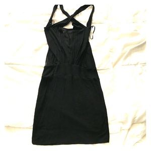 Black bodycon dress