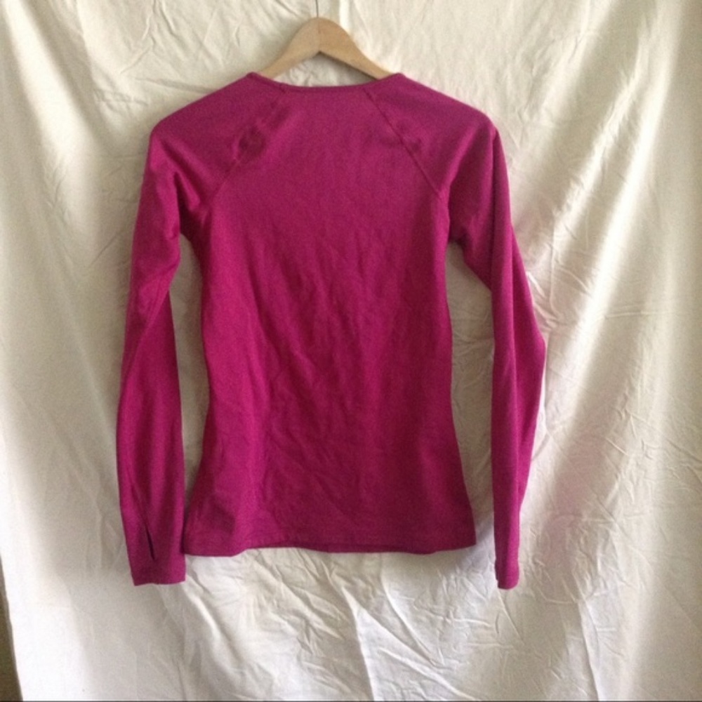 NIKE magenta fleece lined long sleeve top - Picture 4 of 4
