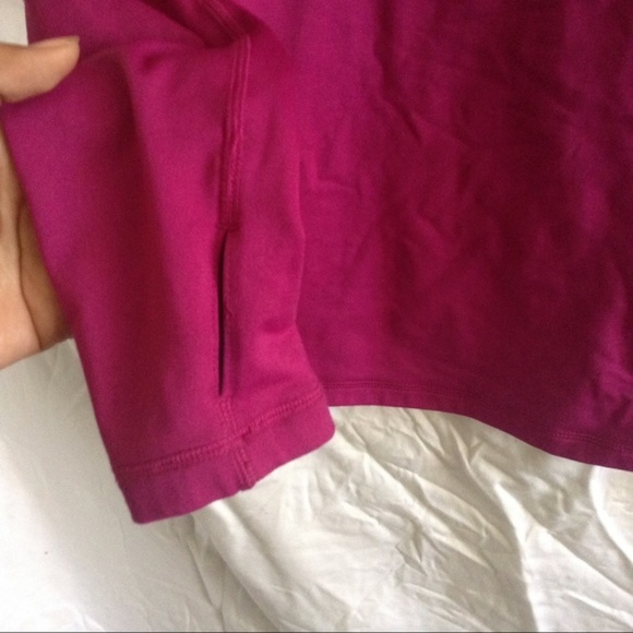 NIKE magenta fleece lined long sleeve top - Picture 3 of 4
