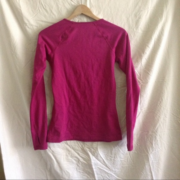 NIKE magenta fleece lined long sleeve top - Picture 4 of 4