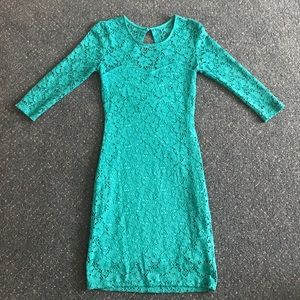 3/4 sleeve lace dress