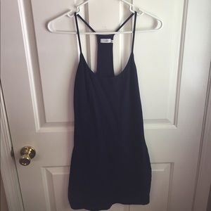 Navy blue mini side boob/back dress