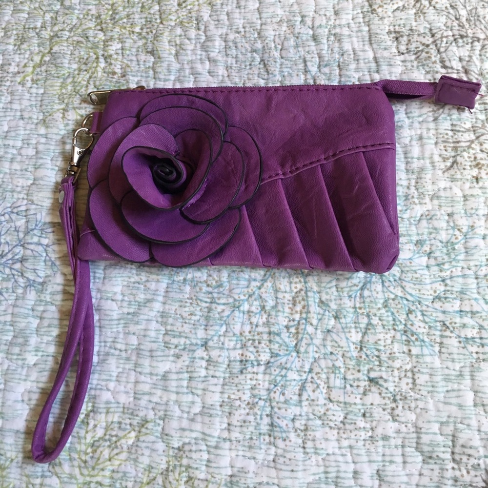 Purple wristlets or coin purse