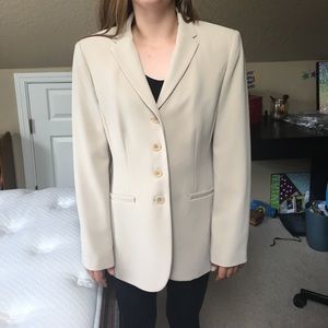 Worn once, classic business suit