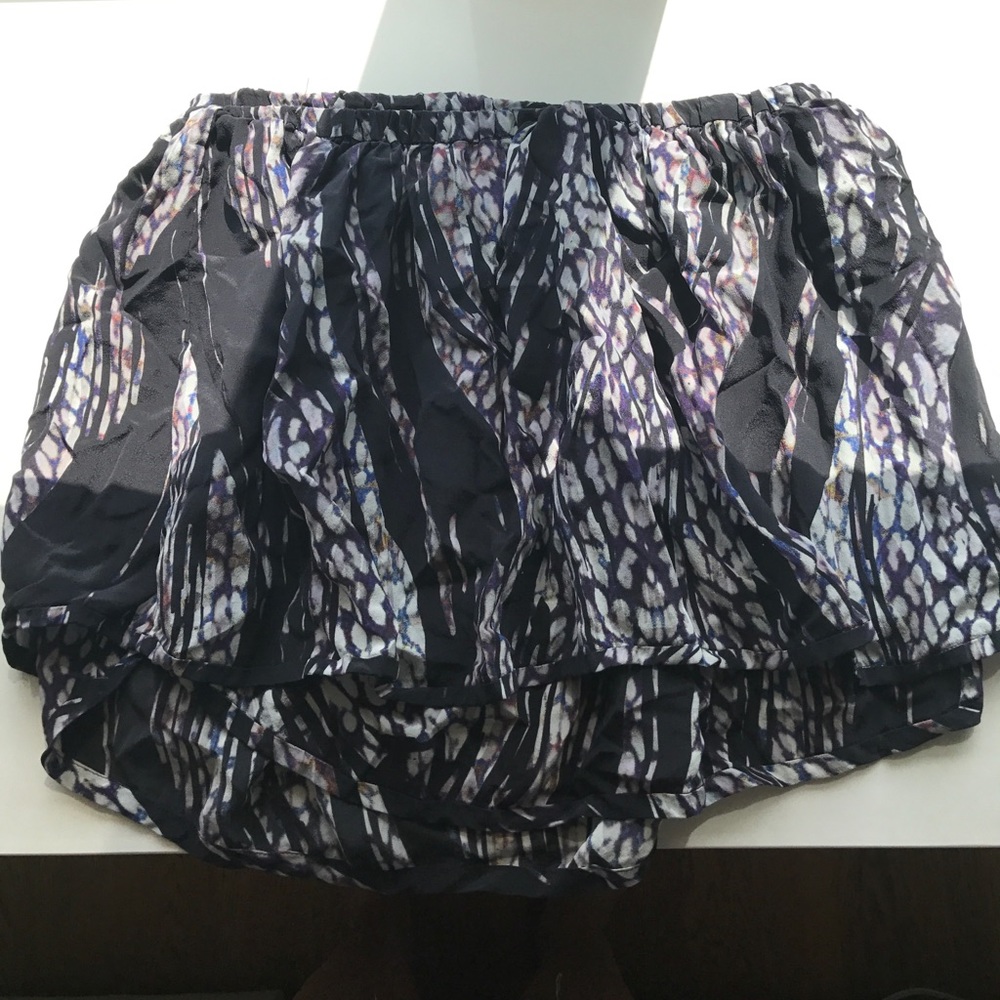 IRO silk printed skirt Size 40 FR (US 8)