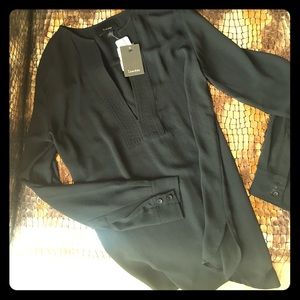 NWT black Lumiere blouse