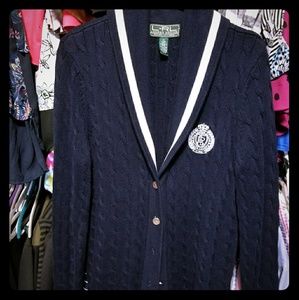 Ralph Lauren Active Collegiate Ribbed Logo Sweater