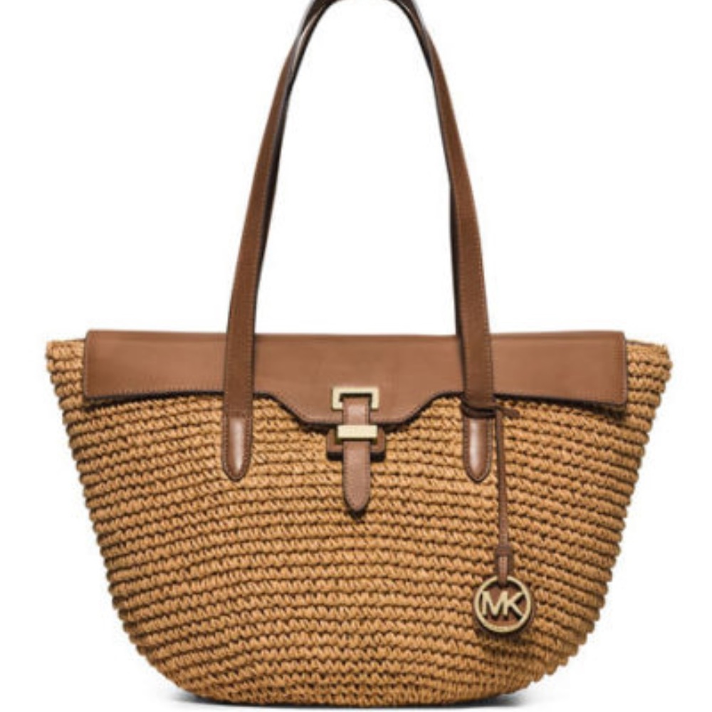 MICHAEL Michael Kors Naomi Large Straw Tote