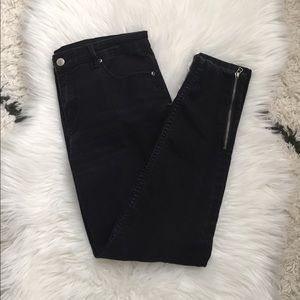 High Waisted Black Jeans