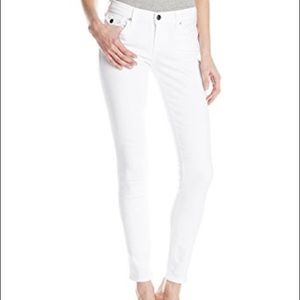 True Religion White Casey Low Rise Skinny Jeans