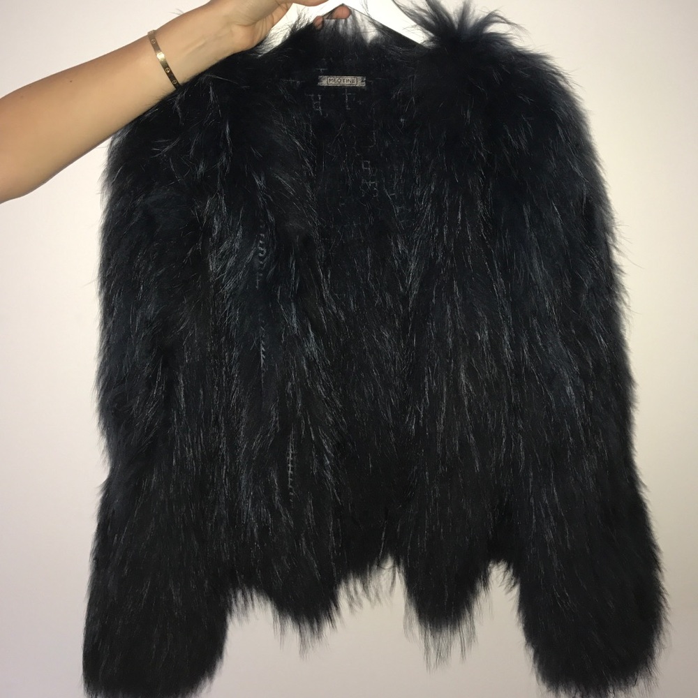BLUE FUR 100% RACCOON