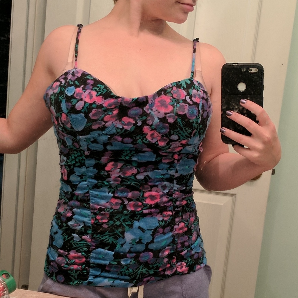 Te Amo floral tank