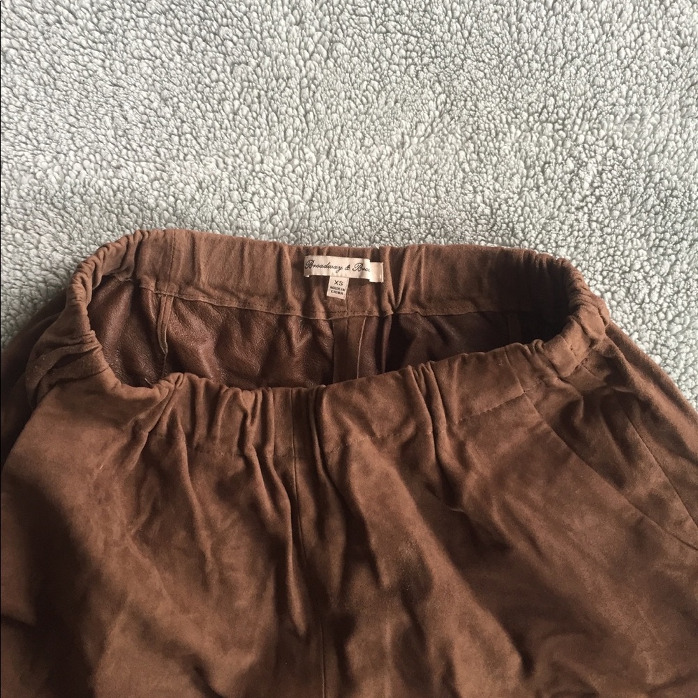Madewell brown suede shorts