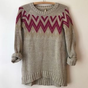 Printed Oversized Bershka Sweater