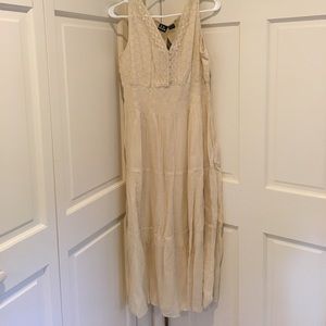 Cream bohemian dress