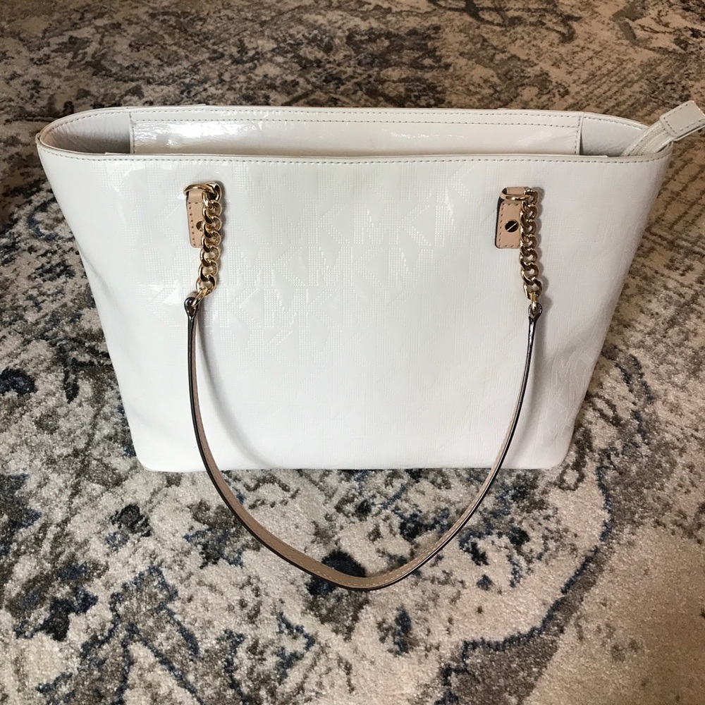 Michael Kors Leather Purse With Gold Accents