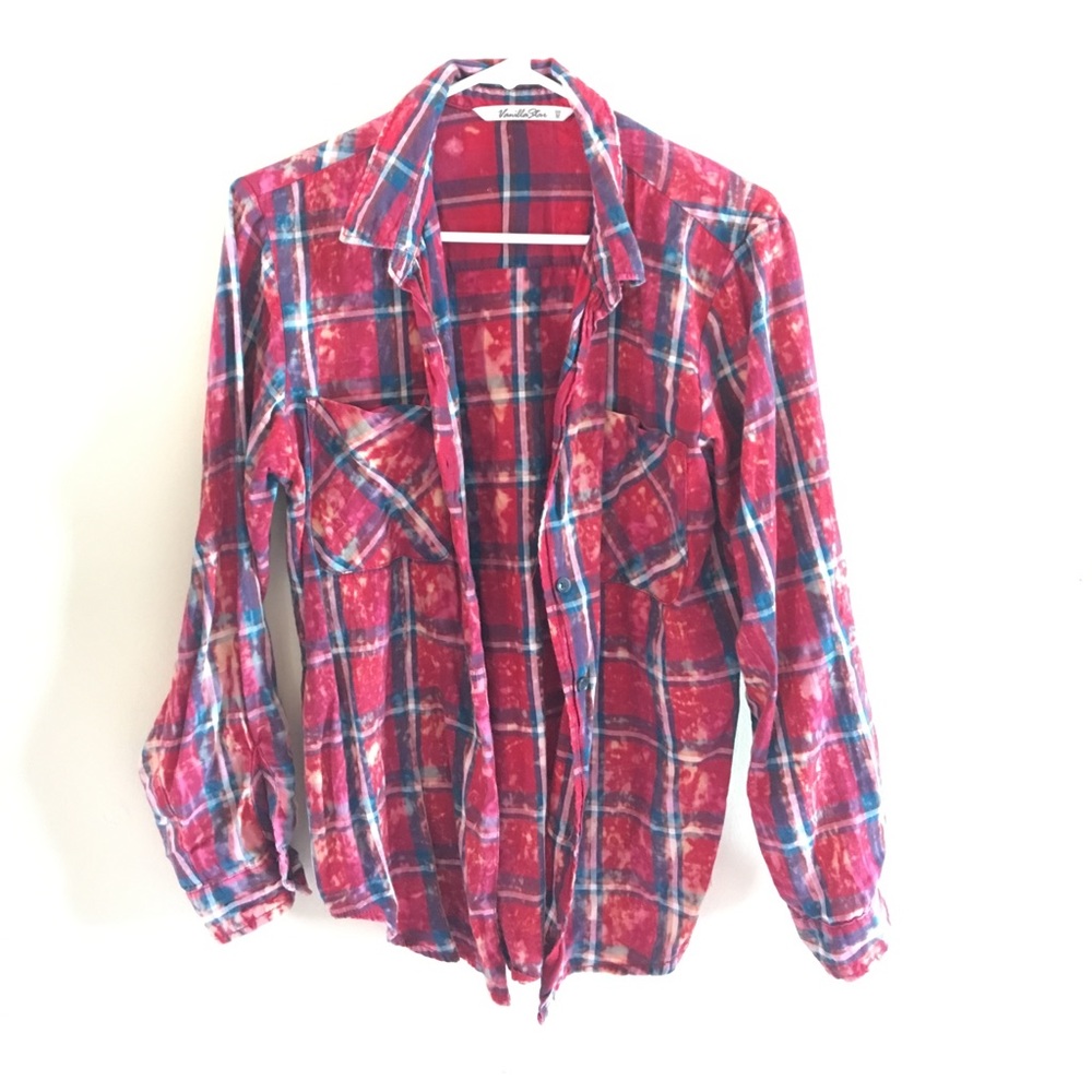 Acid wash flannel