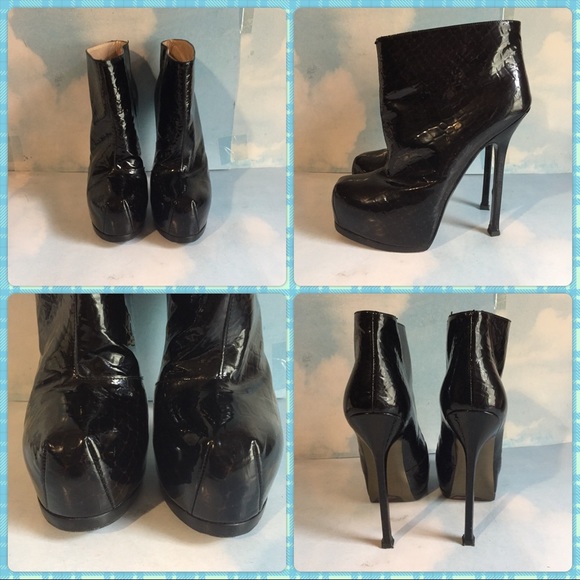 SAINT LARENT BLACK TREBTOO BOOTIS - Picture 2 of 6