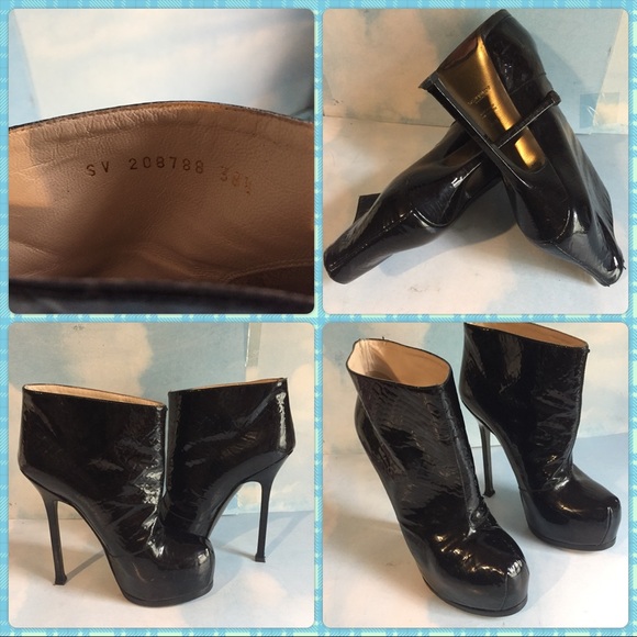 SAINT LARENT BLACK TREBTOO BOOTIS - Picture 3 of 6