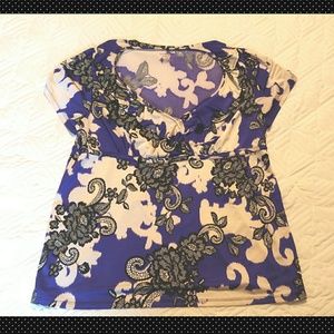 Lane Bryant size 14 16 Purple, Black, & White EUC