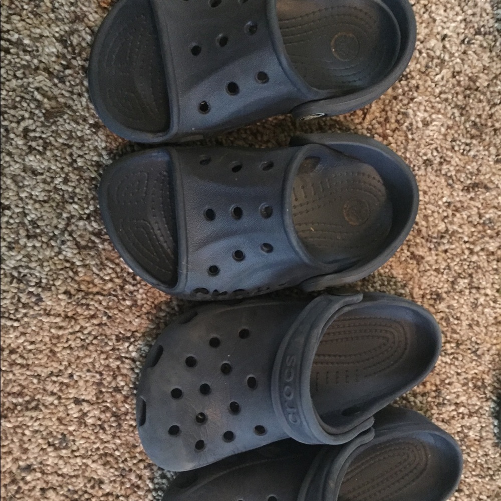 Boys shoe lot of 3 Crocs/JB shoes sandals 8M